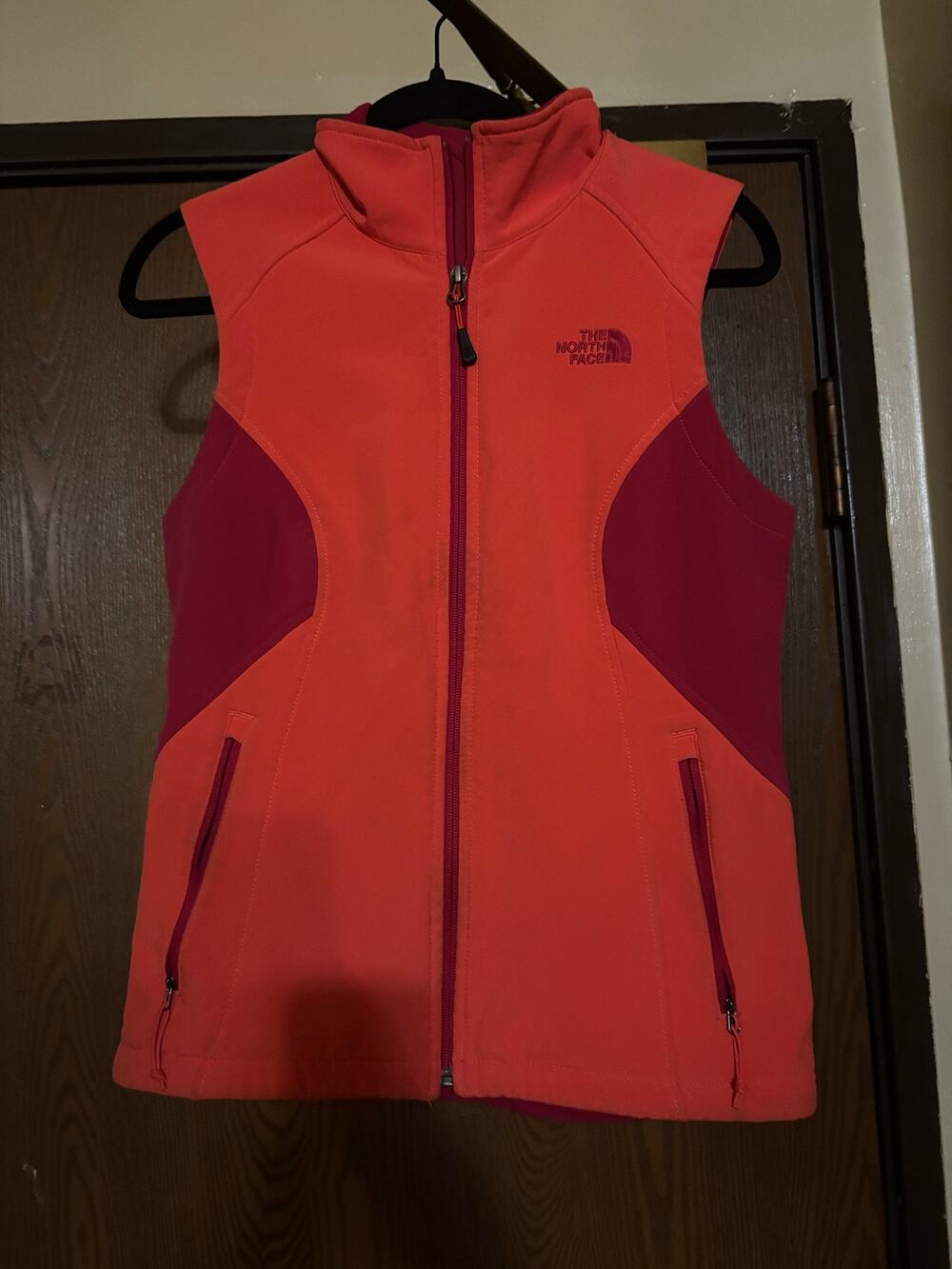 The North Face Pink and Orange Fall/ Winter Outerwear Vest